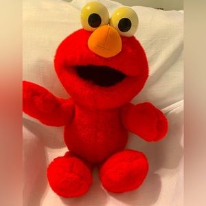 Tickle Me Elmo Vintage Animated Plush Sesame Street Tyco 17 Inch